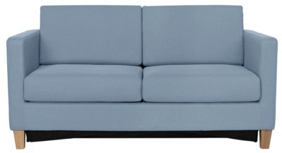 HOME Rosie 2 Seater Fabric Sofa Bed - Pale Blue.